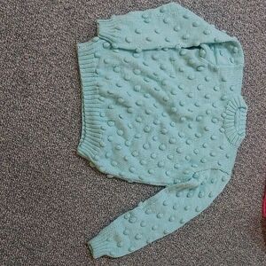 Women's Mint Green Textured Sweater